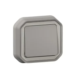 Legrand Interrupteur va-et-vient à encastrer Plexo gris 10A - 070030L -