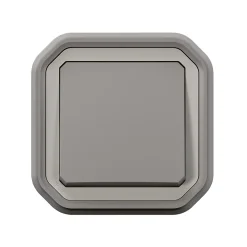 Legrand Interrupteur va-et-vient à encastrer Plexo gris 10A - 070030L -