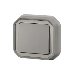 Legrand Interrupteur va-et-vient à encastrer Plexo gris 10A - 070030L -
