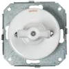Fontini Interrupteur En Saillie-Interrupteur va-et-vient Garby Porcelaine blanche, manette blanche