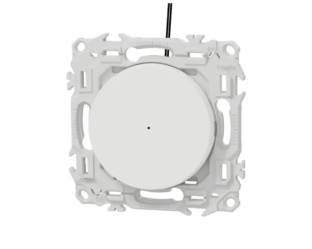 Schneider Electric Interrupteur va-et-vient ou poussoir lumineux Blanc craie Schneider Odace