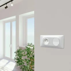 Schneider Electric Interrupteur va-et-vient Ovalis blanc