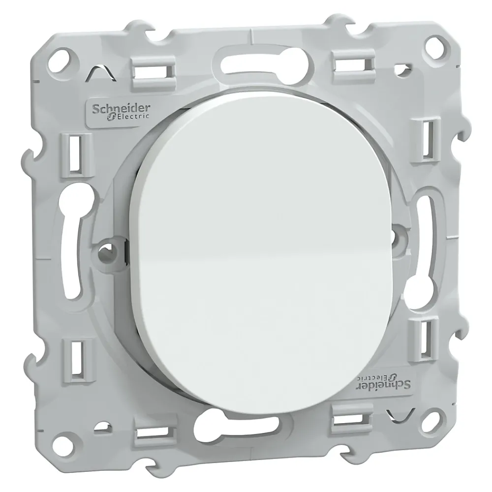Schneider Electric Interrupteur va-et-vient Ovalis blanc