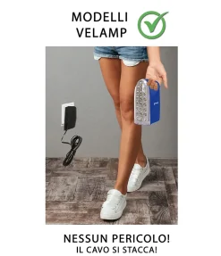 Velamp IRON LIGHT: Lampe portable rechargeable LED 250 lumen, anti coupures de courant