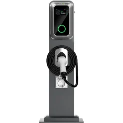 Jatrhg K1 kit de borne de recharge, 22 kW / 32 A, triphasé, avec câble type 2 de 8 m pour véhicules électriques, support inclus