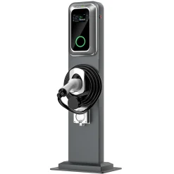 Jatrhg Borne Recharge Voiture Électrique-K1 kit de borne de recharge, 11 kW / 16 A, triphasé, avec câble type 2 de 8 m pour véhicules électriques, support inclus