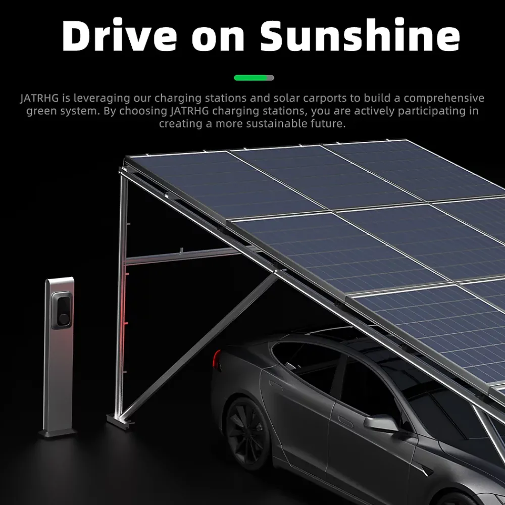 Jatrhg Borne Recharge Voiture Électrique-S2 borne pour véhicules électriques, IP66, avec prise de type 2 équipée de shutter, 11kW / 16A, triphasée