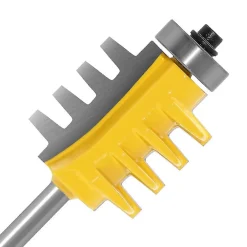 Deko Jeu de 3 mèches de burin en carbure à tige de 6mm, coupe-langue et rainure à 3 cannelures, outils de menuiserie en forme de T pour