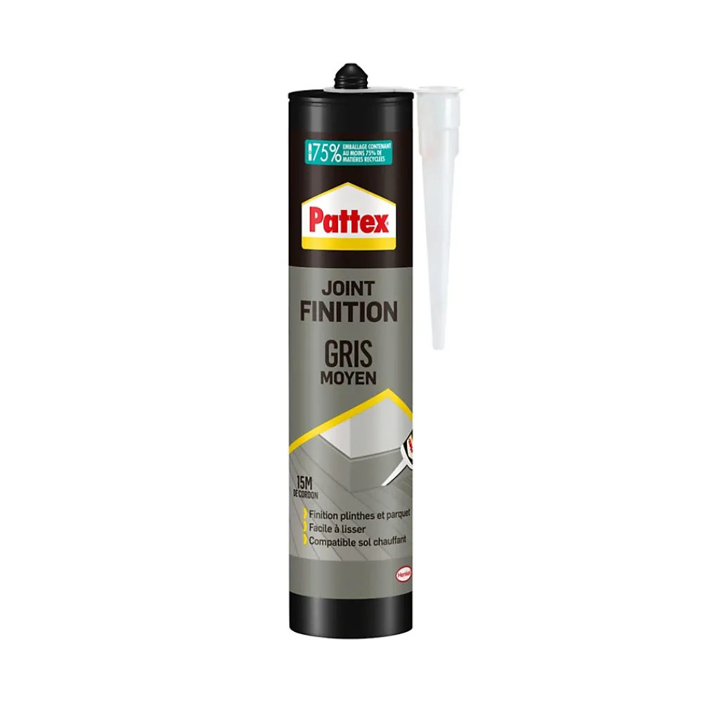 Pattex Mastic, Cartouche Joint Et Silicone-Joint de finition gris moyen 280ml