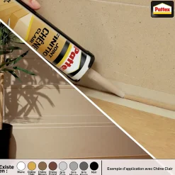 Pattex Mastic, Cartouche Joint Et Silicone-Joint de finition gris moyen 280ml