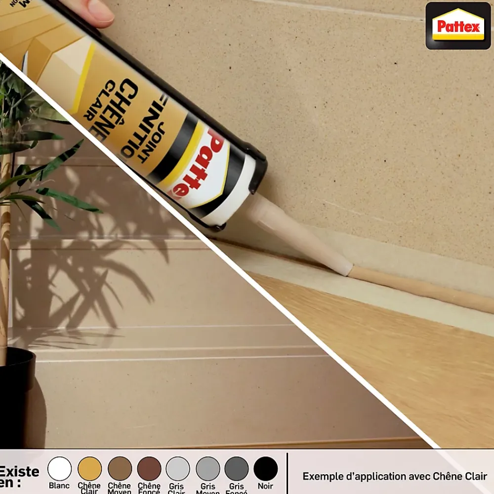 Pattex Mastic, Cartouche Joint Et Silicone-Joint de finition gris moyen 280ml