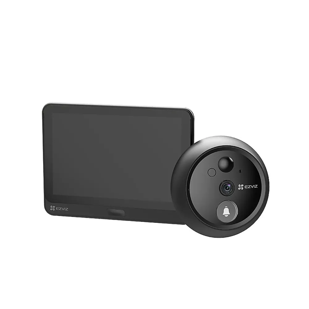 Ezviz Visiophone-Judas connecté - - HP4 - Wi-Fi écran 4,3 - 2MP - Sonnette intégrée - Audio bidirectionnel