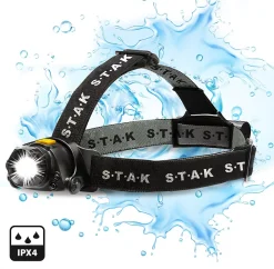 Stak Lampe Torche-KAIZER: lampe frontale rechargeable 10W 900 lumens, avec zoom