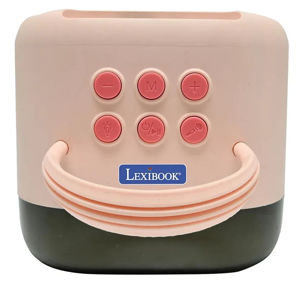 Lexibook Enceinte, Écouteur Et Casque-Karaoke Bluetooth Rose avec 2 micros sans fil