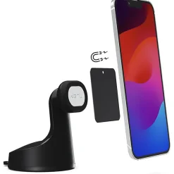 Kenu Accessoire Smartphone Et Tablette-support de téléphone pour voiture Airbase Magnetic noir