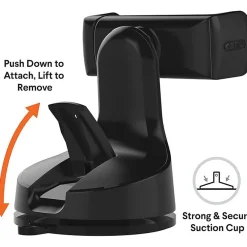Kenu Accessoire Smartphone Et Tablette-support de téléphone pour voiture Airbase Pro noir
