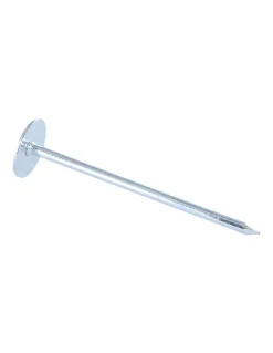 Homme Vis Express Clou À Tête D'Homme-Kg de pointes Embase collerette RONDE Diamètre de tête: 20 Acier zingué 3.5X60 - 1 pièce