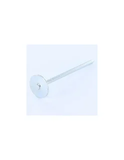 Homme Vis Express Clou À Tête D'Homme-Kg de pointes Embase collerette ronde Diamètre de tête: 20 Acier zingué 3.1X50 - 5 pièces