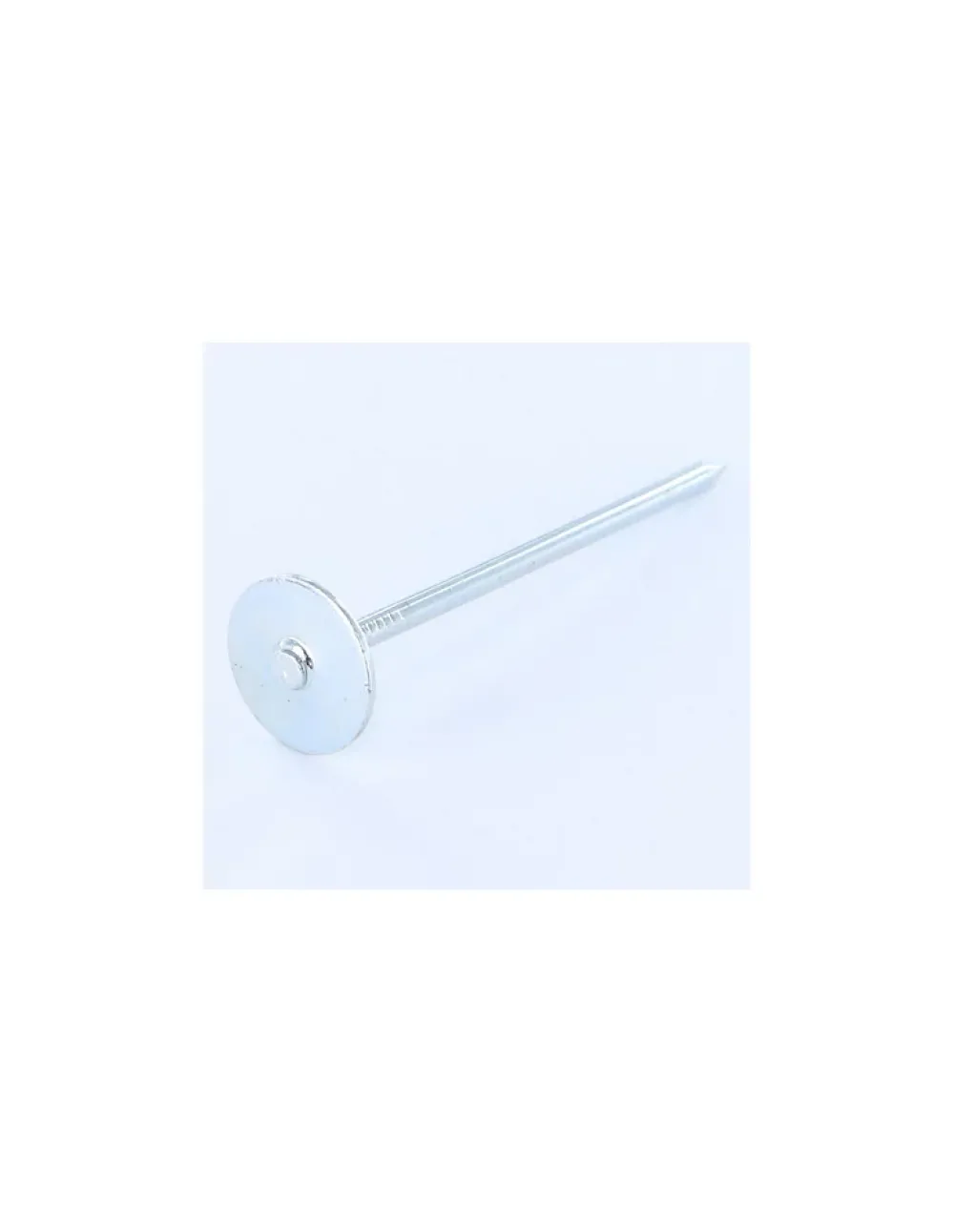 Homme Vis Express Clou À Tête D'Homme-Kg de pointes Embase collerette ronde Diamètre de tête: 20 Acier zingué 3.1X50 - 5 pièces