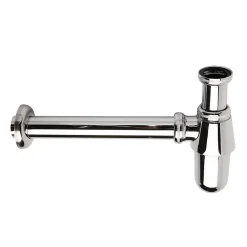 Kibath Siphon rond BOT, finition chrome poli, en laiton