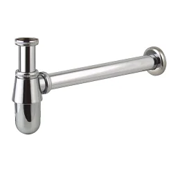 Kibath Siphon rond BOT, finition chrome poli, en laiton