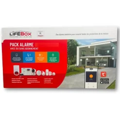 Lifebox Kit Alarme maison sans fil 4G Evolution Amazone complet déjà programmé