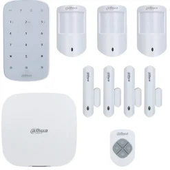 Dahua Alarme Sans Fil-Kit alarme sans fil WIFI, 3G, 4G et GPRS 150 zones 868Ghz - - 10 pièces