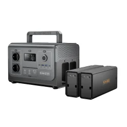 Runhood Panneau Solaire Plug And Play-Kit Atelier Mobile - 1200 W + 648 Wh + 100 W Solaire - Energie Nomade pour Chantier et Reparation