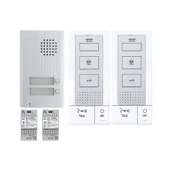 Aiphone Kit Audio Platine Alu Saillie Mains Libres 2bp - Aip-kitdb2