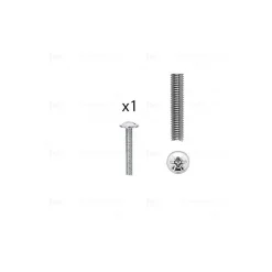 Hardwarexchange Vis D'Assemblage De Meuble-1 kit composés de 1 vis M4X25 mm zinguée Lot de 25
