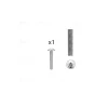 Hardwarexchange Vis D'Assemblage De Meuble-1 kit composés de 1 vis M4X25 mm zinguée, Lot de 6