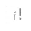Hardwarexchange 1 kit composés de 2 vis M4X25 mm zinguée