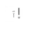 Hardwarexchange Vis D'Assemblage De Meuble-1 kit composés de 25 vis M4X20 mm zinguée, Lot de 6