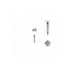 Hardwarexchange Vis D'Assemblage De Meuble-1 kit composés de 6 vis 4X18 mm galvanisé Nickel millésimé Lot de 25