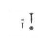 Hardwarexchange 1 kit composés de 6 vis 4X18mm galvanisé Fer noir vintage, Lot de 6