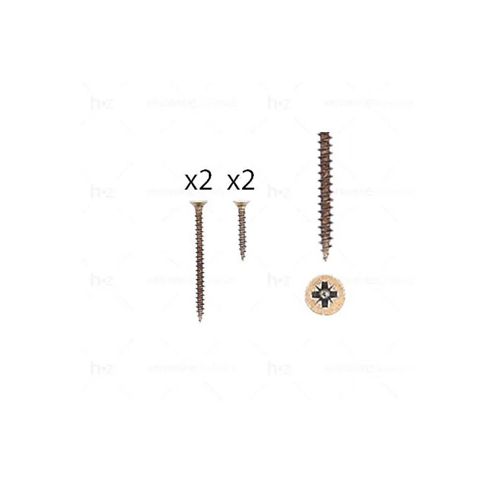 Hardwarexchange Vis D'Assemblage De Meuble-1 kit composés de 2 vis 4x25 mm + 2 vis 4x50 mm Florence antique, Lot de 6