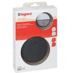 Legrand Sonnette Et Carillon-Kit Confort carillon et sonnette sans fil avec 15 mélodies alimentation par piles - anthracite