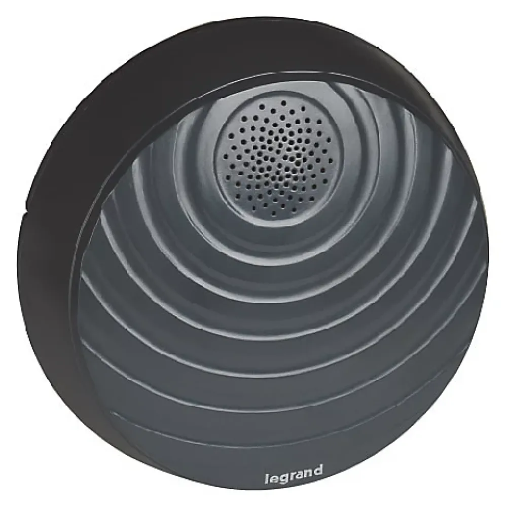 Legrand Sonnette Et Carillon-Kit Confort carillon et sonnette sans fil avec 15 mélodies alimentation par piles - anthracite
