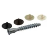 Diall Vis D'Assemblage De Meuble-Kit d'assemblage vis acier zingué Ø6,3 x L.50 mm
