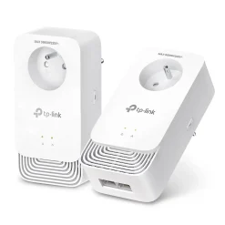 TP-Link Câble Et Connectique Réseau-Kit de 2 adaptateurs CPL G.HN 2400 avec prise gigogne