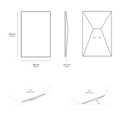 Starlink Antenne, Parabole Et Fixation-Kit de connexion internet standard V4 blanc