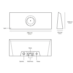 Starlink Antenne, Parabole Et Fixation-Kit de connexion internet standard V4 blanc