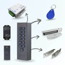 BT SECURITY Kit de contrôle d'accès autonome code et badge, sans fil s7 - utilisation extérieure ip65