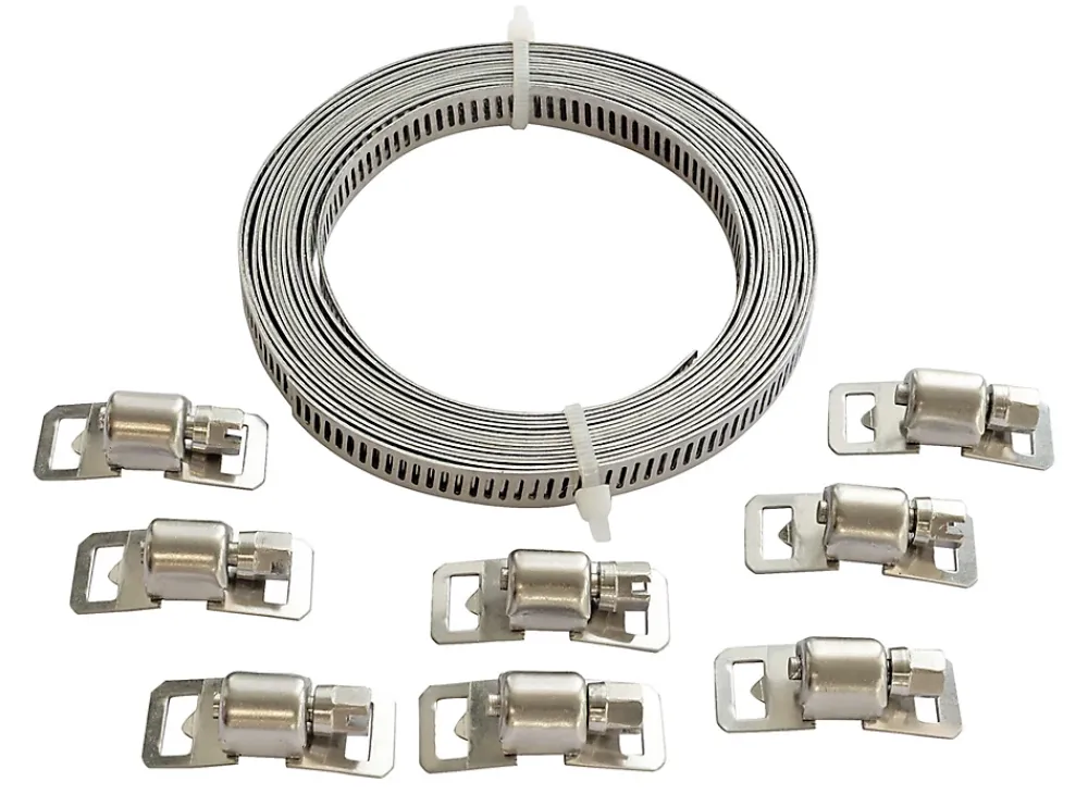 Somatherm for you Kit de de serrage inox , bande de 3 m + 8 têtes