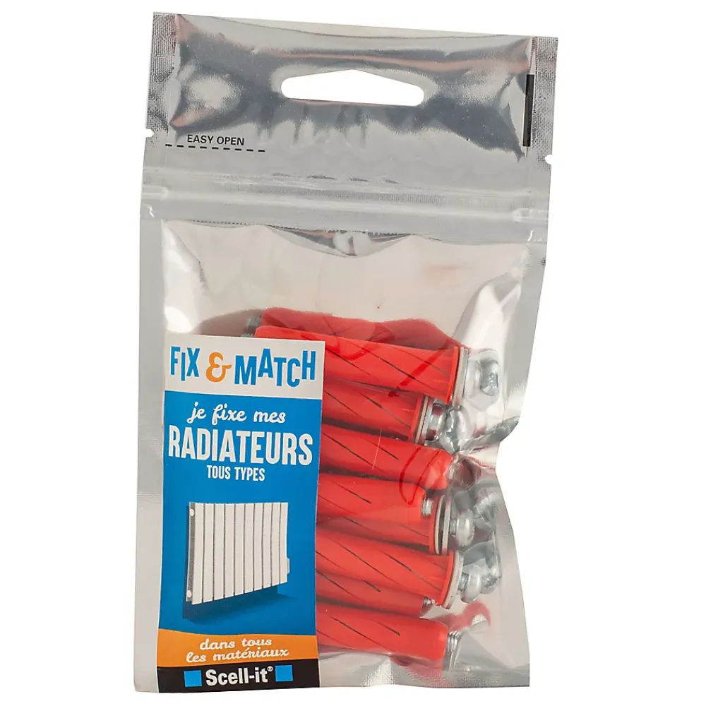 Scell-It Kit De Chevilles-Kit de fixation radiateur "Je fixe"