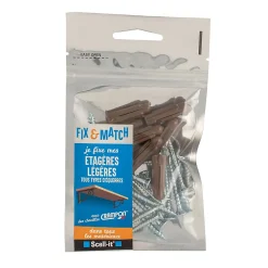 Scell-It Kit De Chevilles-Kit de fixation étagères légères "Je fixe"