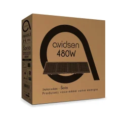 Avidsen Panneau Solaire Plug And Play-Kit de 4 panneaux solaires, station connectée 480 watts Home - Soria - - 127137