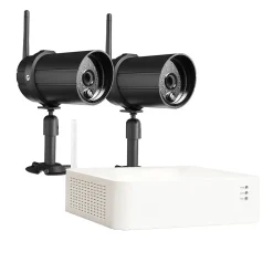 Chacon Caméra De Surveillance-Kit de vidéosurveillance DVR 2 caméras sans fil - IP66 -