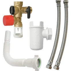 Flomasta Groupe De Sécurité Pour Chauffe-Eau-Kit groupe de sécurité standard téflon anti-calcaire