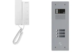 Golmar Kit interphone avec 3 combinés Collectif